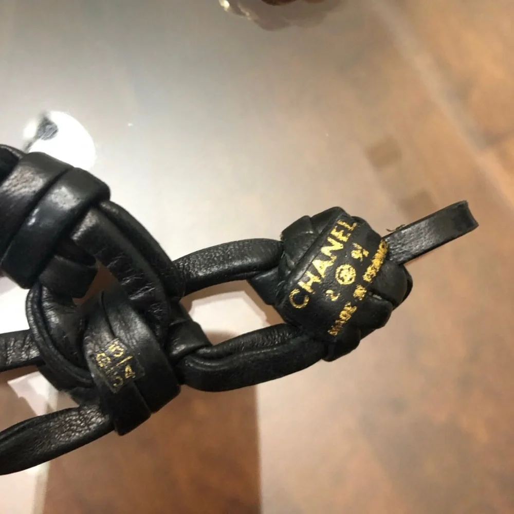 Chanel Haute Couture 1992 vintage leather belt
